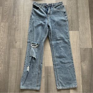 Oversized straight leg jeans